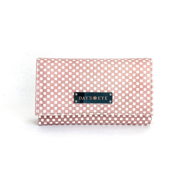 Checkered Leather Print Wallet – Day's Eye