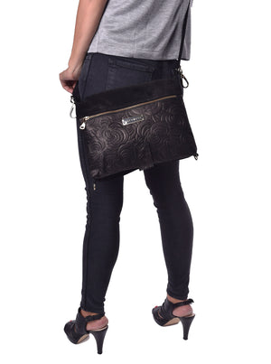 Reversible Messenger Convertible Handbag: Shoulder, Cross and Backpack