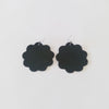 Large Daisy Leather Earrings