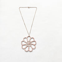 Checkered Leather Earrings and Necklace Collection