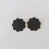 Large Daisy Leather Earrings
