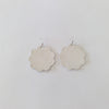 Large Daisy Leather Earrings