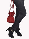 Flamenco Suede Mini Drawstring