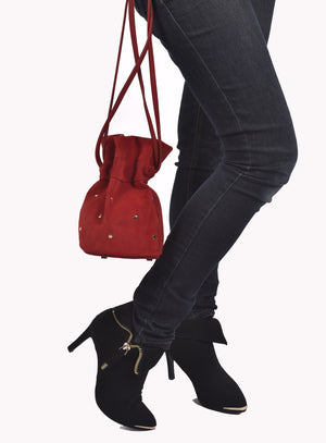 Flamenco Suede Mini Drawstring