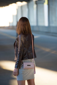 Checkered Leather Print