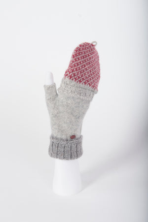 Mittens Grey-Red, Phone touch