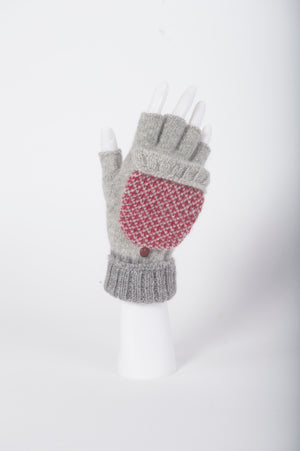 Mittens Grey-Red, Phone touch