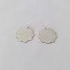 Large Daisy Leather Earrings