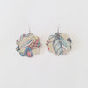 Large Daisy Leather Earrings