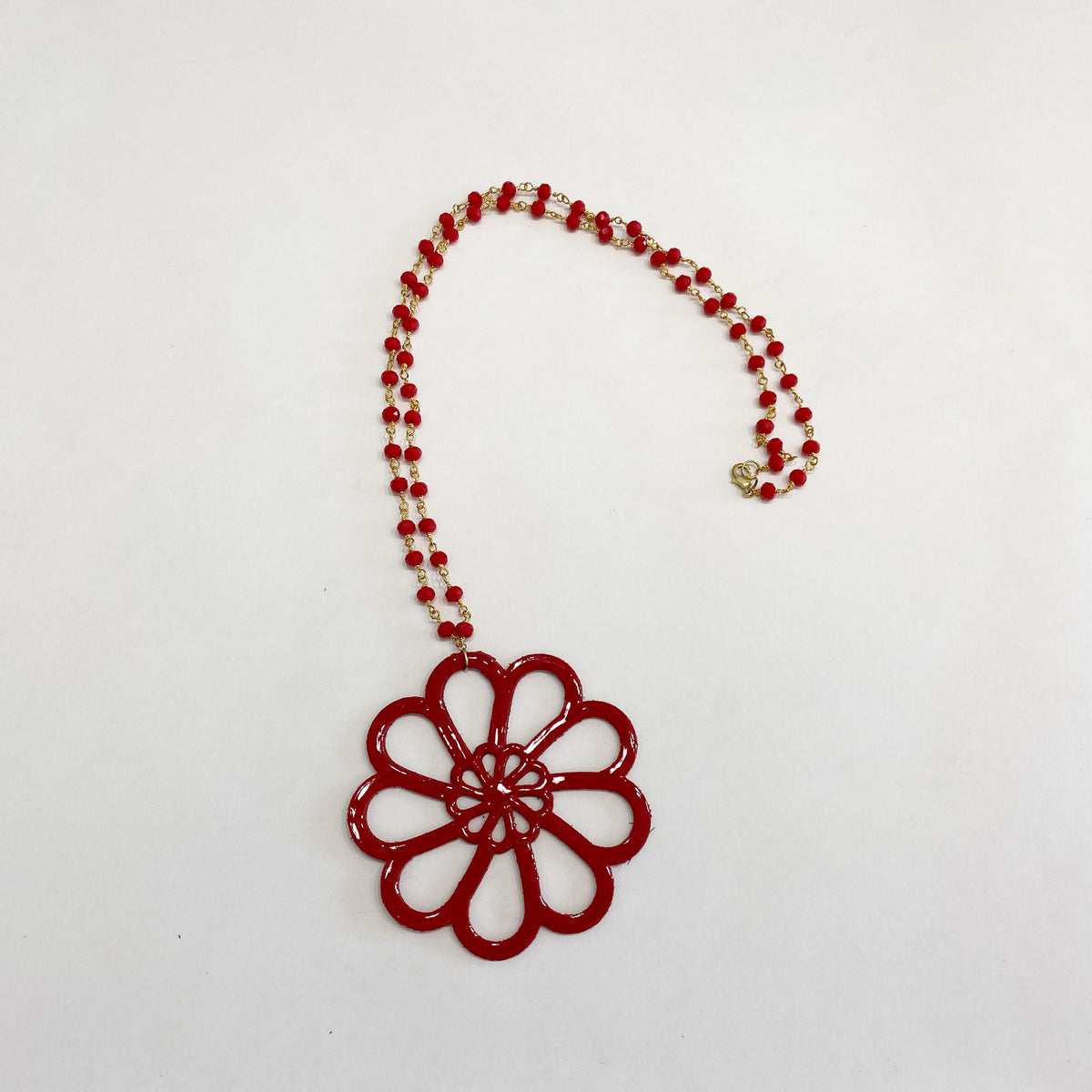 Day's Eye Leather Necklace