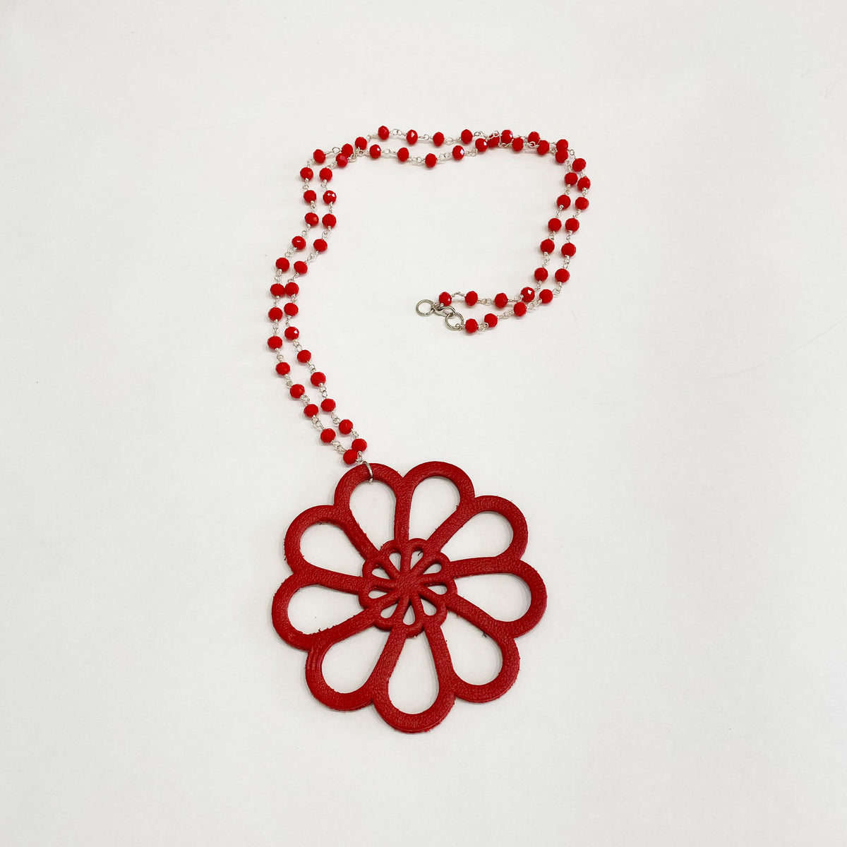 Day's Eye Leather Necklace