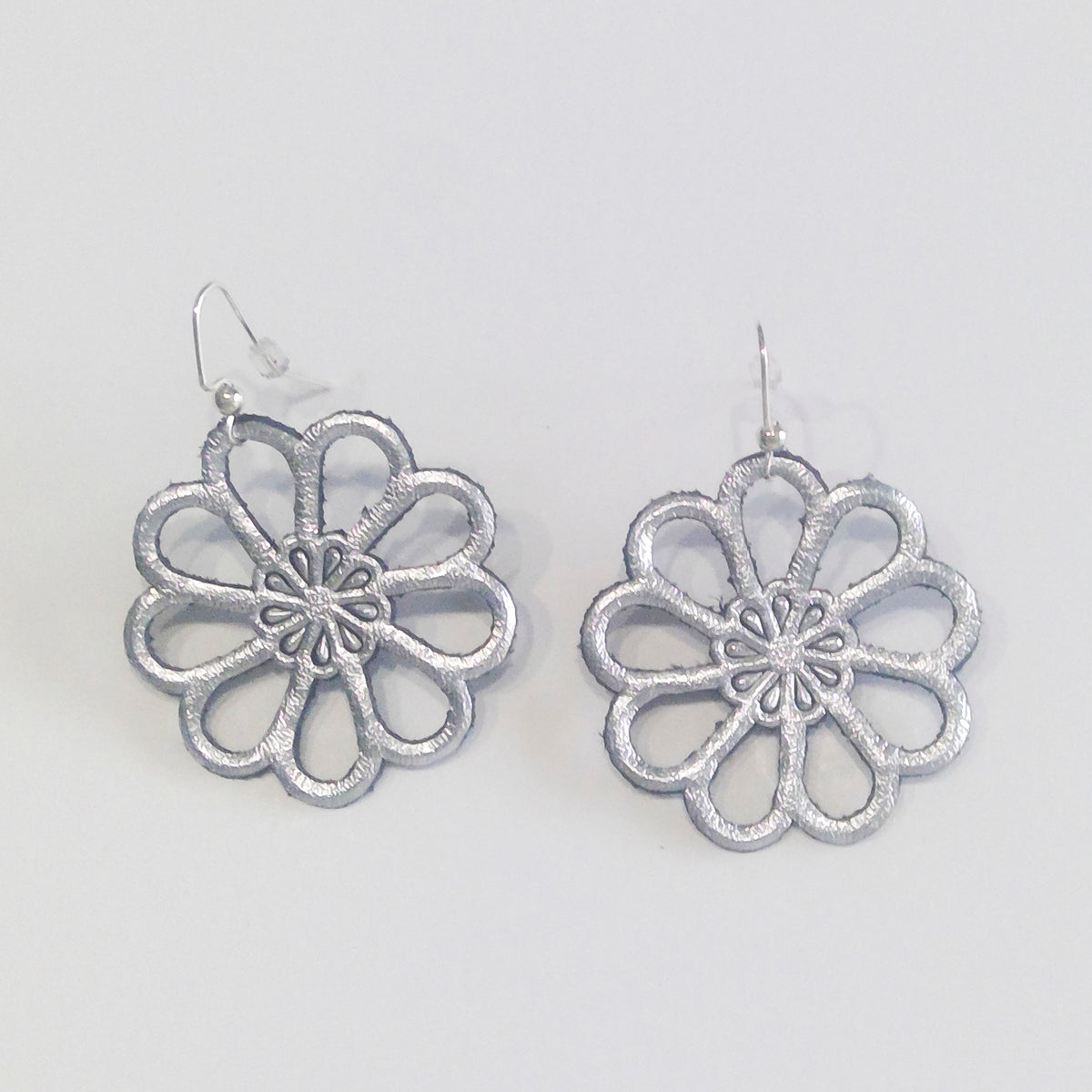 Metallic Leather Earrings