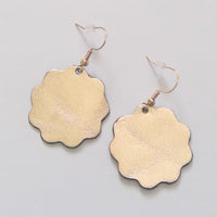 Metallic Leather Earrings