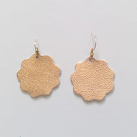 Metallic Leather Earrings