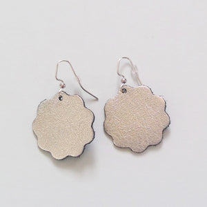 Metallic Leather Earrings